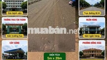 Bán đất nền mặt tiền khu phố 3 gần quốc lộ 14 phường Đồng xoài