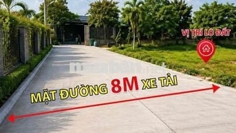Cách Vinhomes Hóc Môn 5km có lô đất 5,8x15 shr, đường 8m 1 trục đường