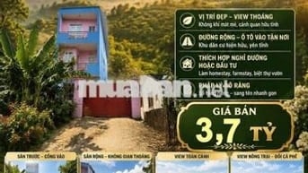 BÁN GẤP  NHÀ + ĐẤT VIEW ĐẸP TP. BẢO LỘC – 886m²