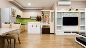 CHO THUÊ CĂN HỘ ORIENTAL PLAZA 3PN 3WC 106M² FULL NỘI THẤT 16 TR/THÁNG