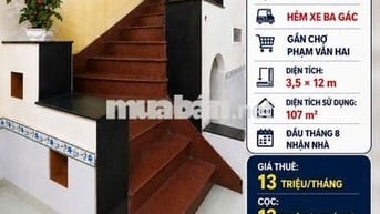 Cho Thuê Nhà Nuyên Căn Đường PHẠM VĂN HAI gần chợ PVHai