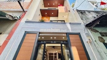 Nhà mới xây hẻm 1trục 1411 Phan Văn Trị giá 6ty55 