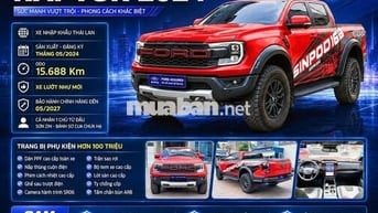 Ford Raptor 2024 Tự động 10 cấp Đỏ cam