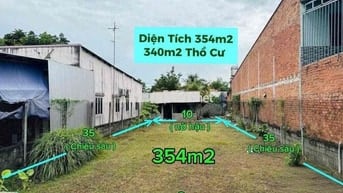 kẹt tiền bán 354m2 (10x35) full thổ cư giá 650tr ngân hàng hỗ trợ vay