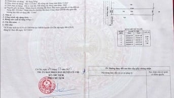 Đất sát bên trường cấp 3 Xã Thái mỹ diện tích rộng 7x33m, sổ riêng