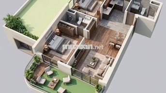  Căn hộ 2PN FourS Tower Đà Nẵng 120m2 sân vườn 54,6m2 giá chỉ 3,9 tỷ