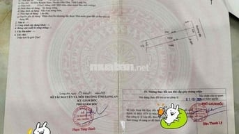 CHÍNH CHỦ CẦN BÁN ĐẤT THỔ CƯ xã Hoà Khánh Nam, Long An