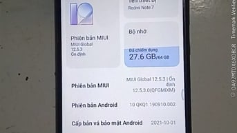 Redmi Note 7 ROM 64GB RAM 4GB 