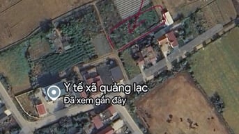 Cho thuê đất trống (thổ cư ) 2 mặt đường 7m liên thôn (Quảng Cư)