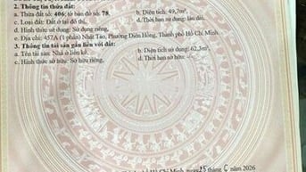 Bán nhà mặt tiền đường Nhật Tảo