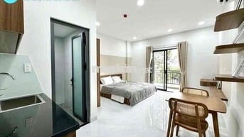 CHO THUÊ CĂN STUDIO BAN CÔNG - NHÀ MỚI - FULL NỘI THẤT NGAY CẦU 3/2