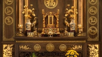 Dịch vụ cắt gỗ MDF trang trí không gian thờ