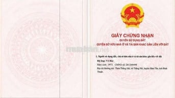 đất 2 mặt tiền liên xã Thắng Hải gần UBND