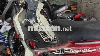 SYM Elegant 50cc Đỏ Trắng Đen