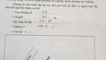 Bán nền lộ 40m ĐS1 KDC Thới Nhựt 2