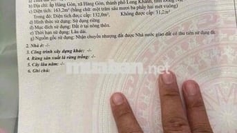 Đất chính chủ thổ cư tại Hàng gòn Long khánh Đồng nai