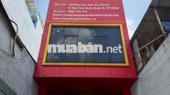 CHO THUÊ NHÀ MẶT TIỀN PHAN VĂN HỚN VỊ TRÍ VÀNG GIÁ TỐT