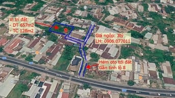 Bán Đất Thổ Cư Củ Chi 657m² Chỉ 2.7 Tỷ | Gần TL8 - Cách TT Củ Chi 800m
