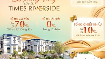 TRỌN BỘ ĐẶC QUYỀN TÀI CHÍNH - BỆ PHÓNG VÀNG SỞ HỮU TIMES RIVERSIDE!
