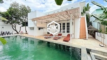 CHO THUÊ BIỆT THỰ SÂN VƯỜN PHÍA NAM NHA TRANG CÓ HỒ BƠI 3 PHÒNG NGỦ