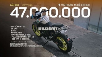 Yamaha MT-15 cần nhượng cho anh em đam mê