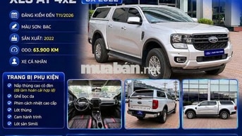 Ford Ranger XLS AT 4x2 2022 Bạc 63.900 Km