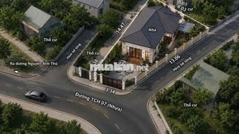Đất Góc 2MT 4x14m Nở Hậu 8m, Sổ 71m2 MT TCH 07 Cách Nguyễn A Thủ 100m