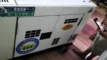Thanh lý máy phát điện dầu Denyo 8.5kVA - Đầu phát Taiyo Nhật Bản
