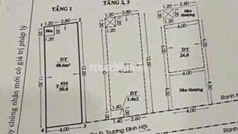 Bán Nhà Trương Đình Hội Q8 sát Võ Văn Kiệt. 50m2 Ngan4m - 4 Tầng - 4PN