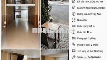 Cho Thuê Nhà NC Mặt Tiền Bàu Cát 1,Tân Bình