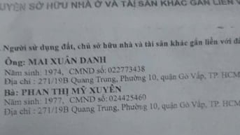 BÁN NHÀ HẺM ĐƯỜNG QUANG TRUNG, NGANG 3 X 6, GIÁ 3 TỶ 25O TRIỆU