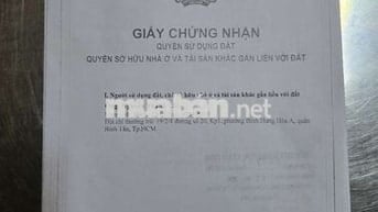 Chính chủ cần bán lô đất đẹp góc 2 mặt gần liên ấp 2-6