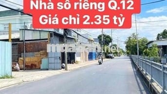 Nhà sổ riêng 4x14.5m 1/ TX31 gần chợ Thạnh Xuân Q.12