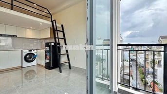 CHDV duplex/studio ban công máy giặt riêng full NT mới 100%📍HIU, VHU
