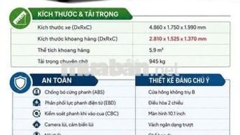 Xe tải van Kim Long Motor GK48 EV Trắng 2026
