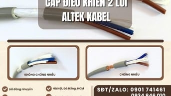 Cáp mềm, cáp điều khiển Altek Kabel 2x0.5/ 2x0.75/ 2x1.0/2x1.5