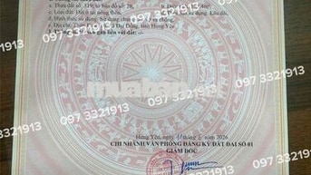 Chính chủ cần bán nhanh lô đất mặt đường, nở hậu, vị trí đẹp