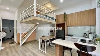 CĂN HỘ DỊCH VỤ CÓ GÁC , SẴN NỘI THẤT CƠ BẢN - CÓ BAN CÔNG SIÊU THOÁNG
