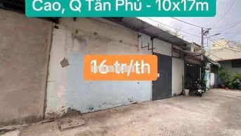 Cho thuê xưởng hẻm 6m Văn Cao, Q Tân Phú - 10x17m 16 tr/th