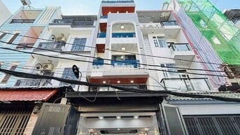 Cho thuê nhà nguyên căn  nhà mới 100% dt 72 m trệt 4,5 lầu giá 30 tr /