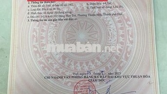 Đất Kiệt Ô TÔ 112 Đặng Huy Trứ ngay chung cư Trường An Gía chỉ 1,68 tỷ