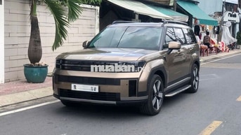 Hyundai Santafe Prestige 2024 Nâu 100%
