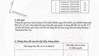 A17 - mặt tiền Hà Giang (Khu đấu giá 2025), phường 1 Bảo Lộc, Lâm Đồng