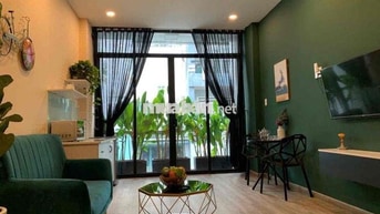 CHO THUÊ CĂN HỘ BAN CÔNG 45m2 GIÁP QUẬN 1. FULL TIỆN NGHI-GIẢM 500k/Th