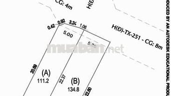 Bán 2 Lô Đất F0 5x25m và 6x25m 1/70m Đg Trung Mỹ, Gần Tân Xuân 6.
