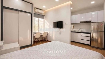 🔥Cho thuê căn hộ Studio - Full nội thất - Cửa sổ trời, Đầy đủ tiện ích