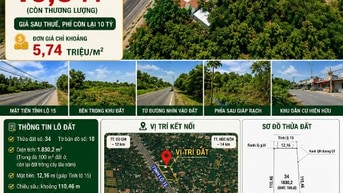 BÁN ĐẤT MẶT TIỀN TỈNH LỘ 15 – NHUẬN ĐỨC, CỦ CHI (CÓ SỔ - CHÍNH CHỦ)