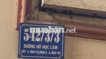 nhà thuê 542/3/3 hồ học lãm bình trị đông b bình Tân DT 54m giá 4tr