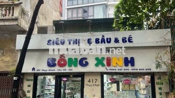 Cho thuê mặt bằng kinh doanh 60m2, 2 mặt tiền đường Thụy Khuê