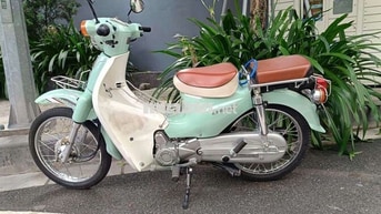 Bán xe máy Cub 50cc 2022 xanh ngọc trai